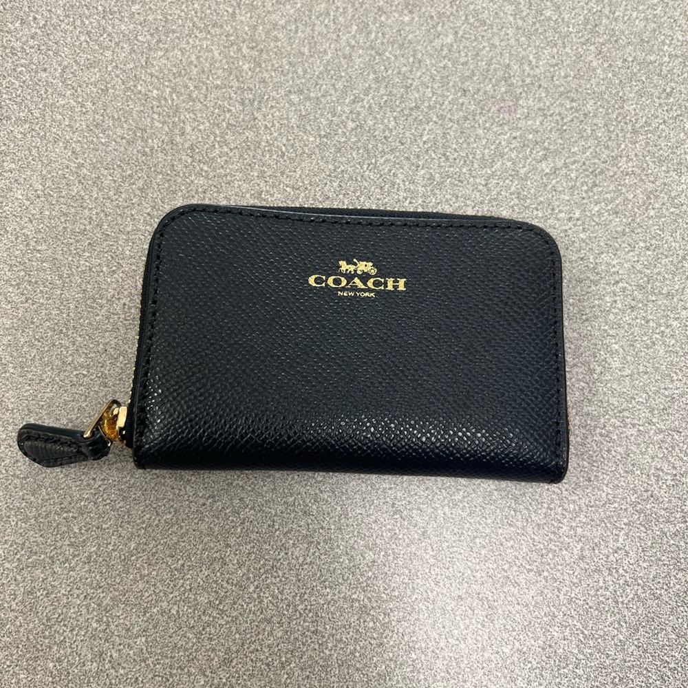 Black, Coach mini coin wallet